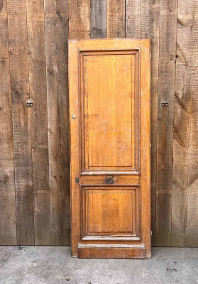 Porte ancienne en chêne 78x210 cm