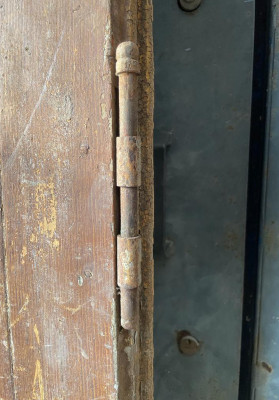 détail Double porte ancienne en chêne