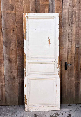 Porte ancienne en sapin 84x229 cm front