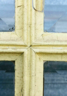 Séparation en quatre vantaux a carreaux biseautés XX siècle