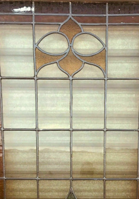Séparation de trois portes en vitraux Art Déco Epoque 1900